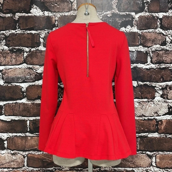 Philosophy Republic Clothing Tunic Pleated Blouse Red Size Small S - Picture 11 of 17